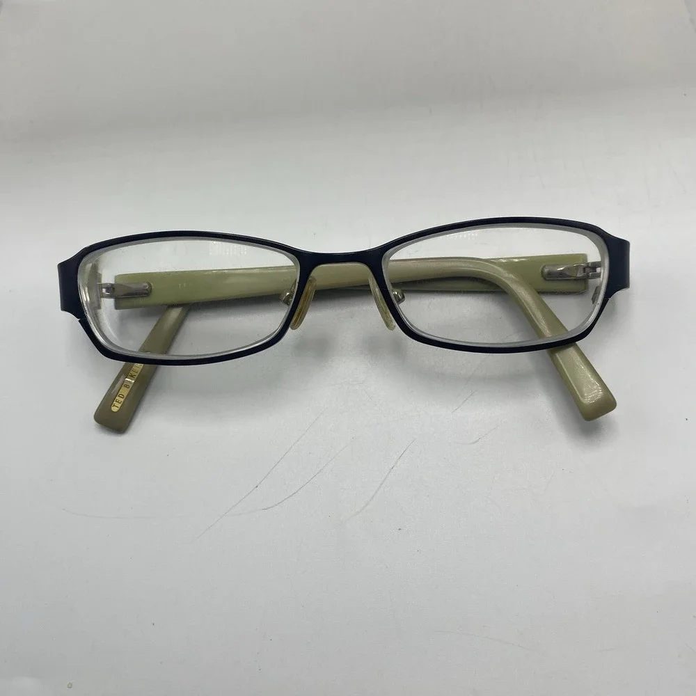 Ted Baker Eyeglasses FRAME ONLY Piroquette 49-16-135 Black Green 564